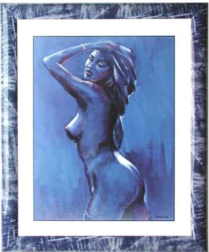 Akt in Blau II