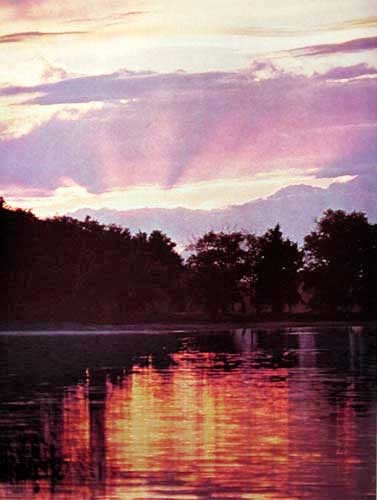 Summer Sunset, Minnesota Lake
