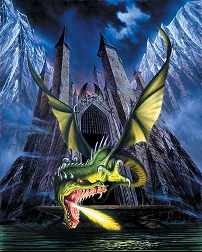 Drachenbild Alubild