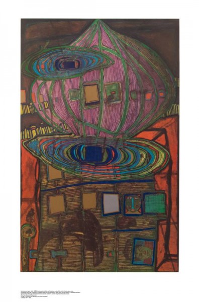 Erinnerung an das Bild Hundertwasser Kunstdruck