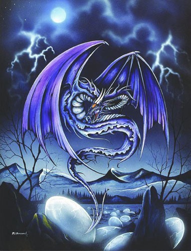 Rebirth Dragon - Drachenbild Alubild Dufex