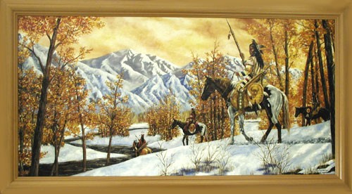 Indianer im Winter by J. T. Vogtschmidt