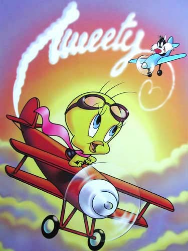 Tweety Pilot Poster 40x50 cm