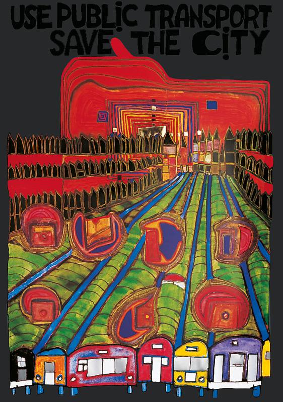 Safe the City Hundertwasser Poster 59x84 cm | Fantastic Pictures