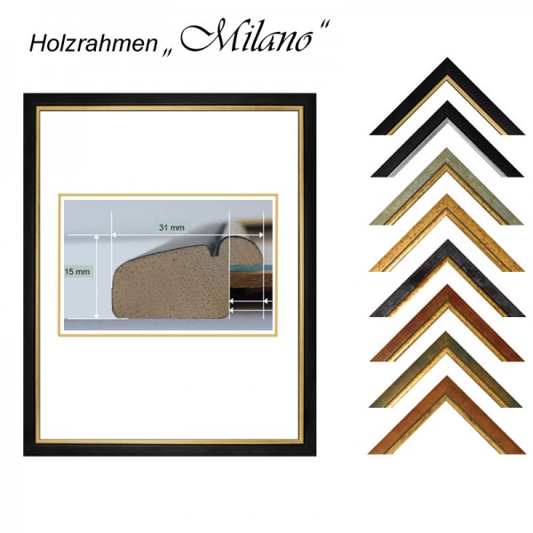 Holzrahmen 40x40 Milano