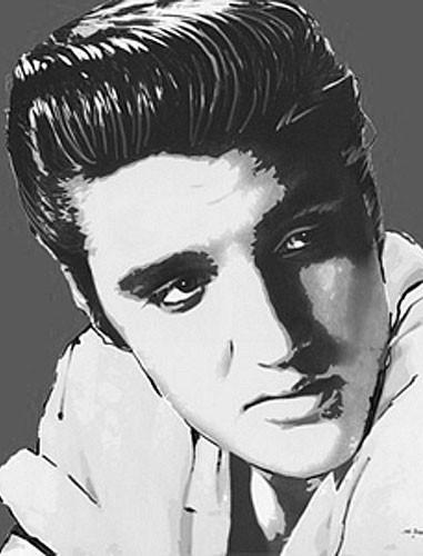 Elvis Portrait Poster 40x50 cm