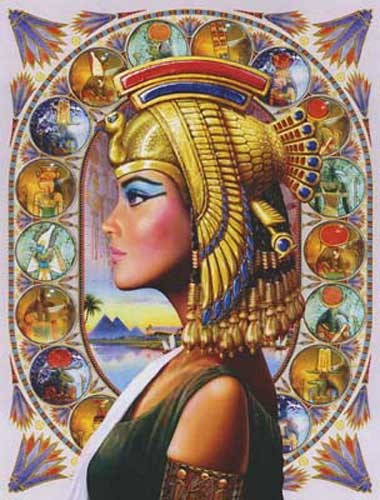 Nefertari/ Nofretete Collage Dufex Alu Bild