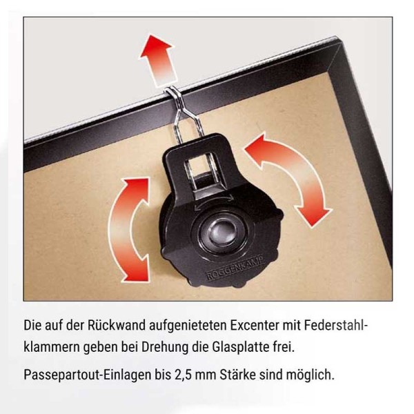 Wechselbildträger, rahmenloser Bildhalter, Bildträger 40x55 cm