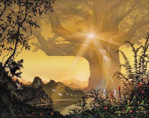 Lebensbaum/ Tree of Life von Georg Huber Poster 40x50