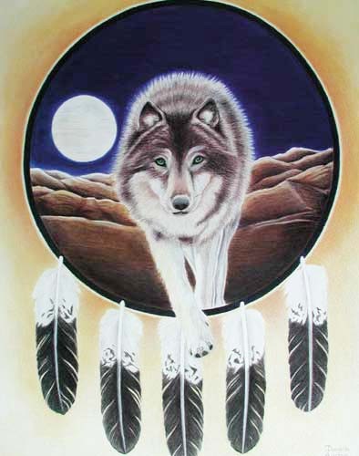 Wolf Shield by Danielle Auclair Shier*