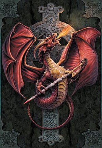 Keltischer Drache Poster 40x50 cm