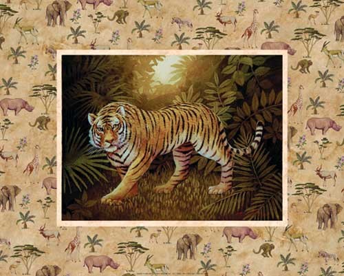 Tiger von Chiu Kunstdruck 20x25 cm