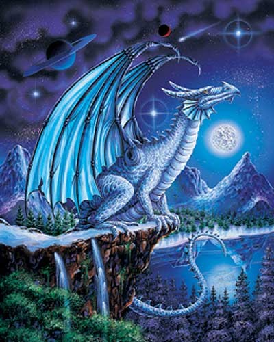 Eisdrache/ Ice Dragon Alu Bild