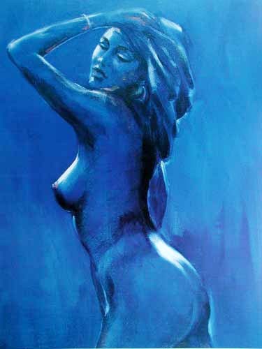 Akt in Blau II by Leonardo *