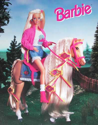 Barbie auf Pferd Poster