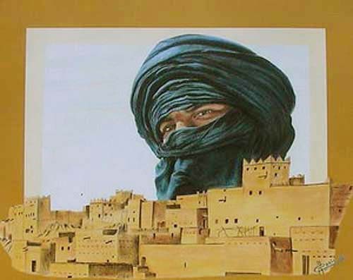 Tuareg, Wüstenstadt Poster