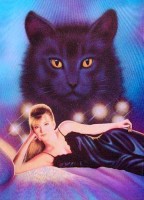 Schwarze Katze Fantasy Schwarze Katze Fantasy