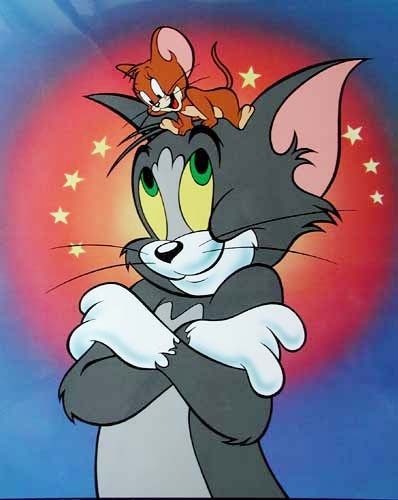 Poster 40x50 cm: Tom und Jerry - Heiligenschein