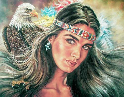 Squaw und Adler by Bruce Lakofka