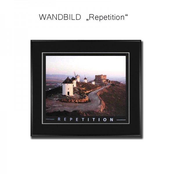 Wandbild Repetition Bild Motivation