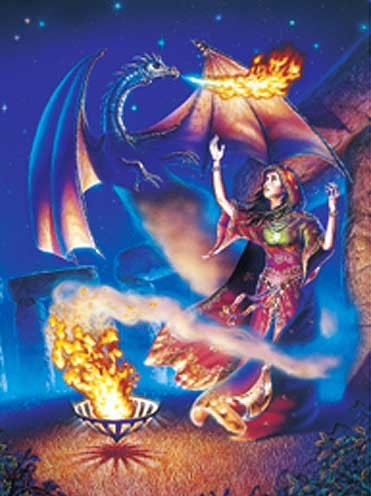 Drachenfeuer, Hexe, Zauberin Dufex Alubild