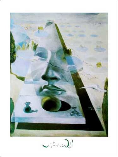 Apparition of the Face of Aphrodite, Salvador Dali - Kunstdruck 70 x 50 cm