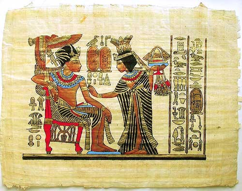 Tutanchamun und Anchesenamun Papyrus