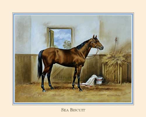Pferd im Stahl Kunstdruck 40x50 cm