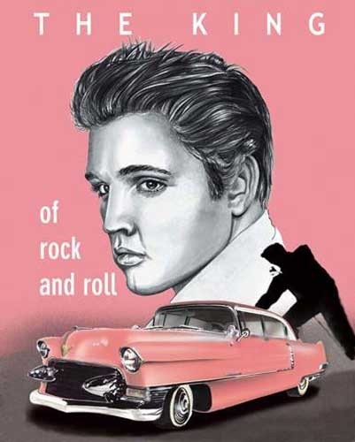 The King of Rock and Roll - Elvis Poster