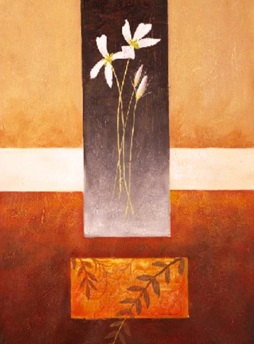 Blumen, Flor con Hojas Secas I, S. Sauci