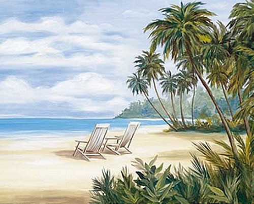 Tropischer Strand Poster