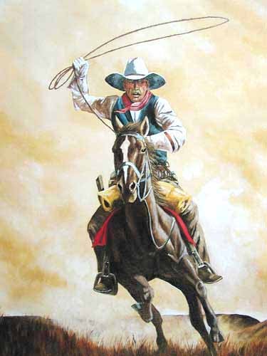 Cowboy mit Lasso