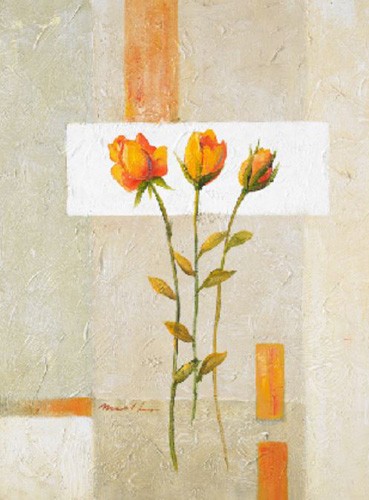Gelbe Rosen Abstrakt Bild