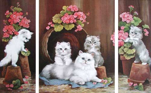 Katzen und Blumentöpfe by Coby