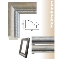 Klassischer Holz-Bilderrahmen Ulm in Silber oder Gold Klassischer Holz-Bilderrahmen Ulm in Silber oder Gold