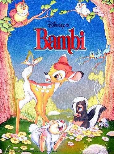 Bambi Alu Bild Poster 21x26 cm