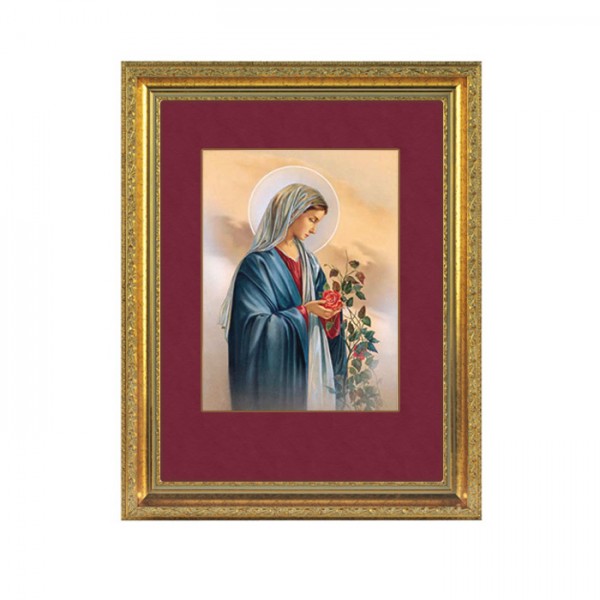 Heilige Maria mit Rosen- Wandbild