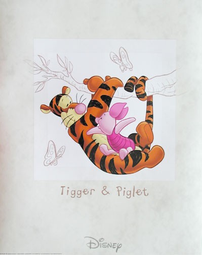 Tiggi and Piglet Poster 40x50 cm