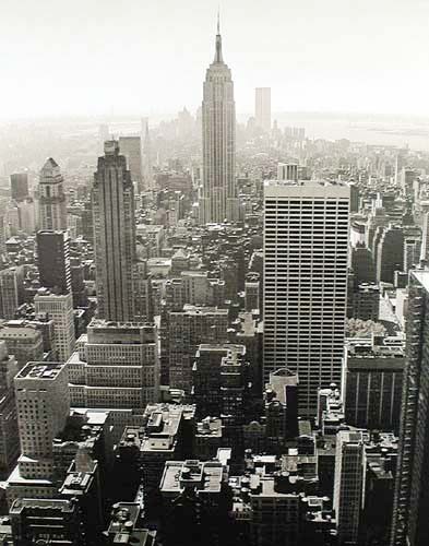 Aussicht auf das Empire State Building - Poster