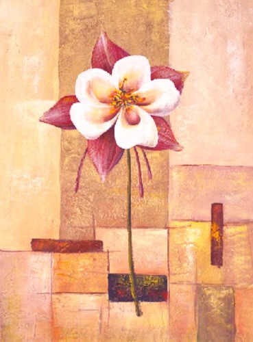 Blume, Flor grande sobre abstracto IV, S. Sauci