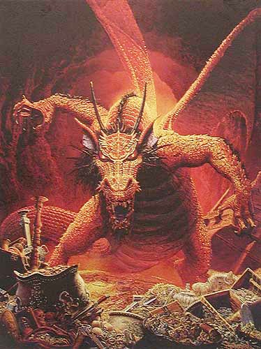 Großer rote Drache von Dungeons und Dragons Bild